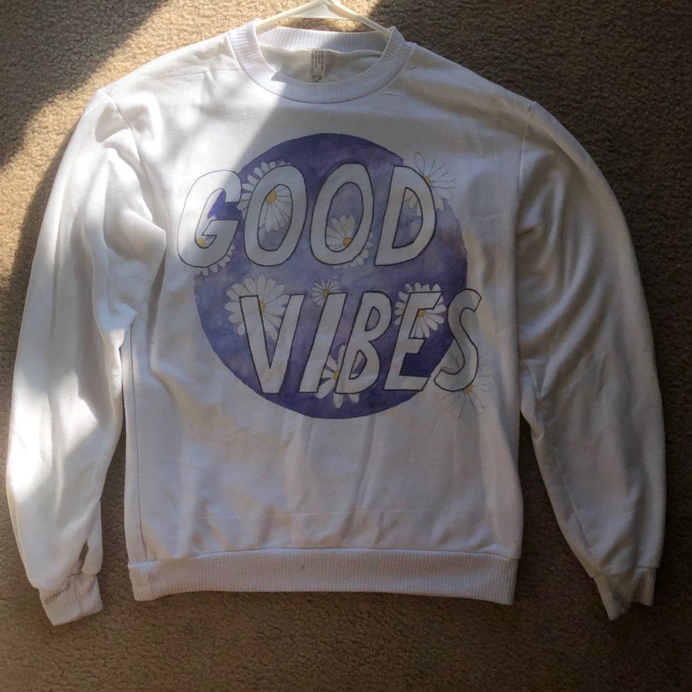 Fresh top good vibes sweatshirt